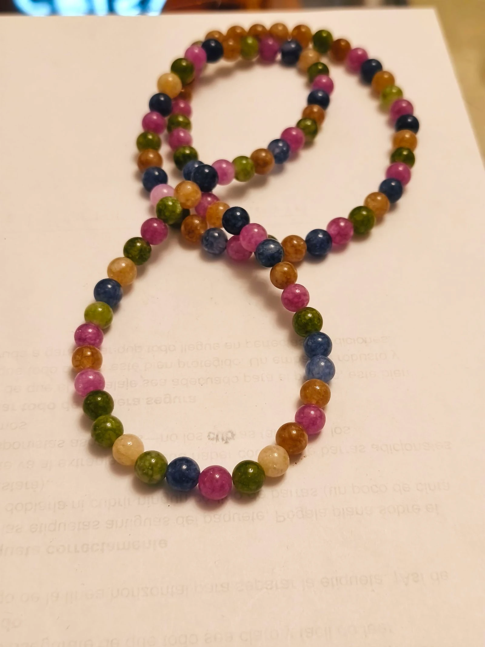 Colar ágata multicolor com 80 centímetros – photo 2